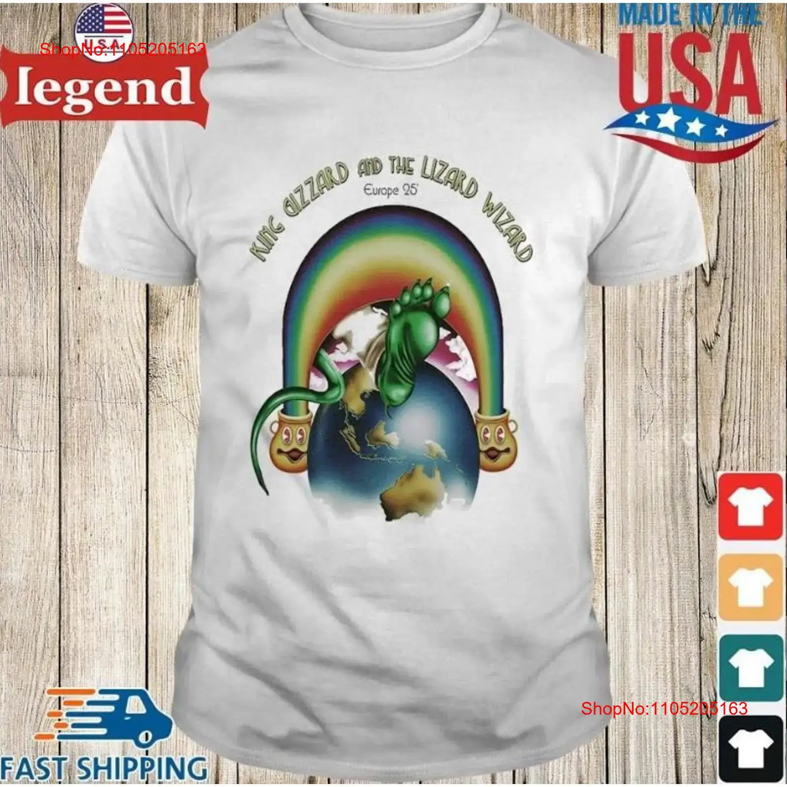 Men Fashion King - Koszulka King Gizzard The Lizard Wizard