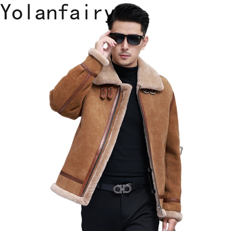 Men'S Fashion Zipper Jacket - YOLANFAIRY Wysokiej Jakości Kurtki Męskie z
