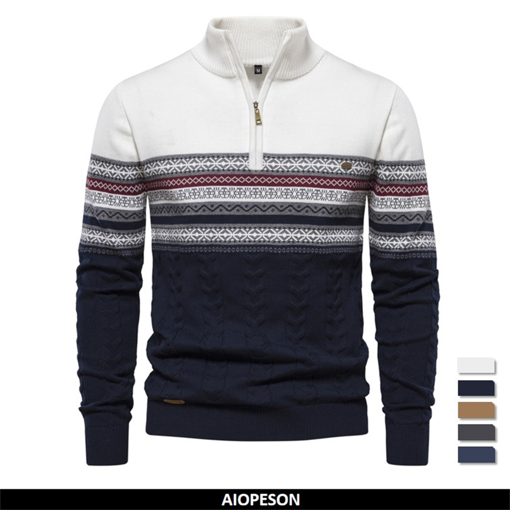 Turtleneck Sweater Men - 2023 Nowe jesienne wysokiej jakości ściągacze