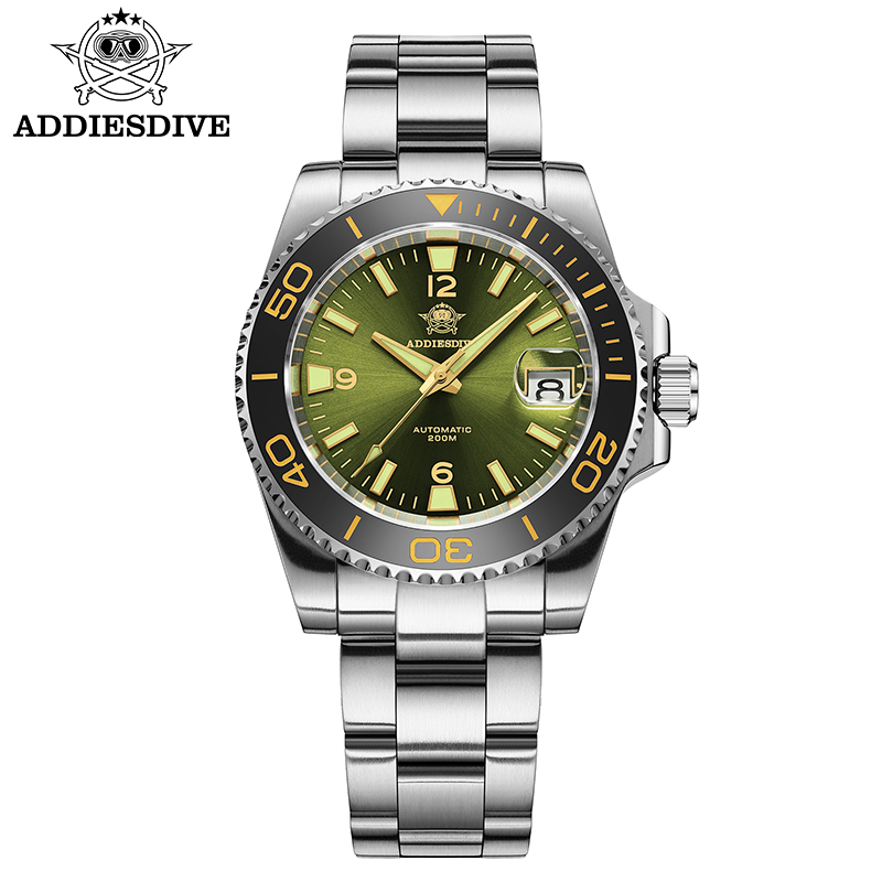 Fashion Mens Watches - ADDIESDIVE Nowy Zegarek Nurkowy Męski Prezent