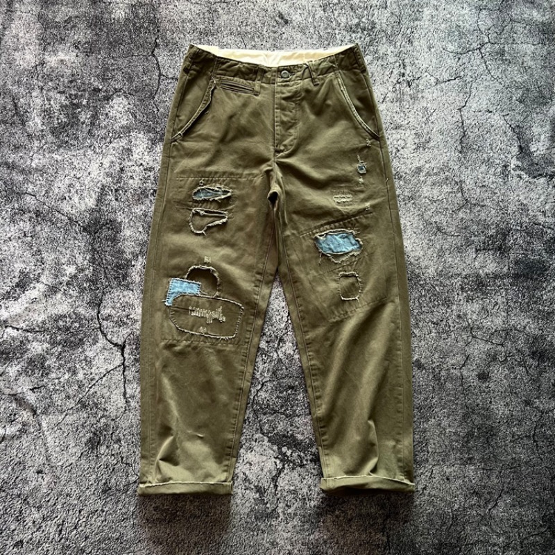Chino Pants Men - Amekaji Japan Vintage Heavyweight 100% bawełna