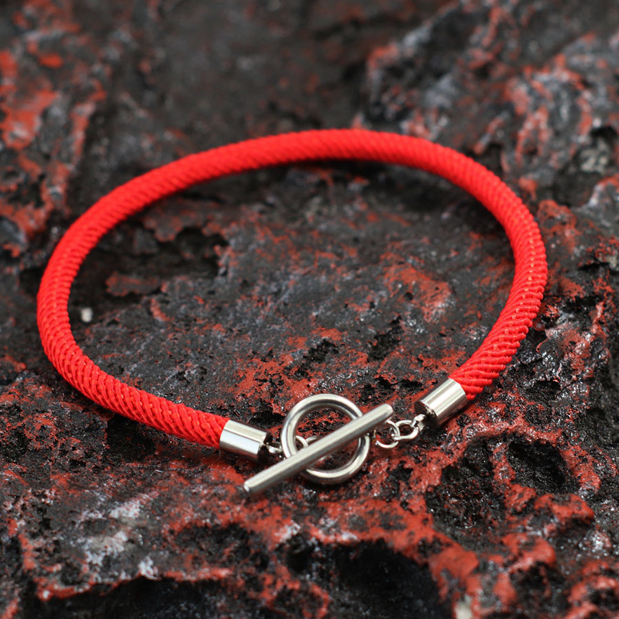 Milan Men'S Fashion - Moda Lucky Red Thread Bransoletka Mężczyźni