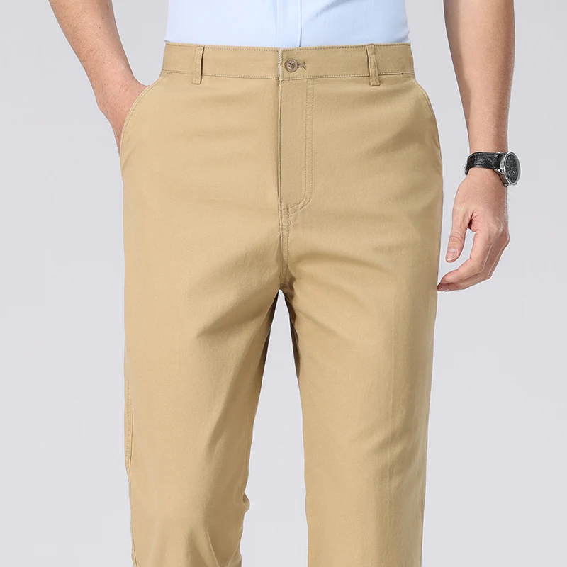 Chino Pants Men - Męskie spodnie chino z bawełny twill,