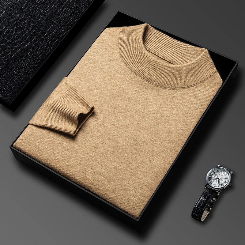 Turtleneck Sweater Men - Półgolf Sweter Dzianinowy Nowa Jesień/Zima Bluzy