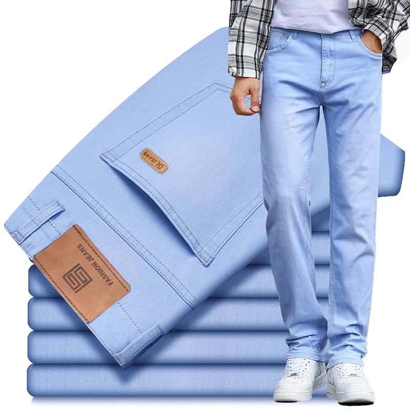 Men'S Fashion Nova Jeans - Męskie dżinsy slim fit w kolorze