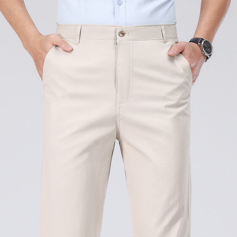 Chino Pants Men - Męskie bawełniane spodnie, spodnie biznesowe casual,
