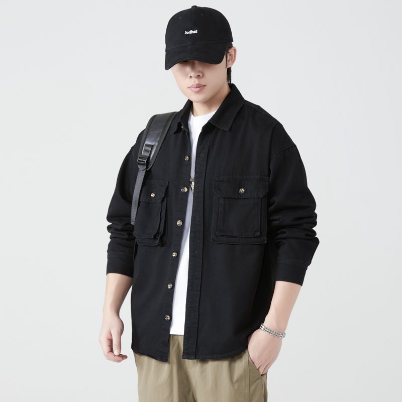 Men'S Fashion X - Męskie koszule robocze z czystej bawełny,