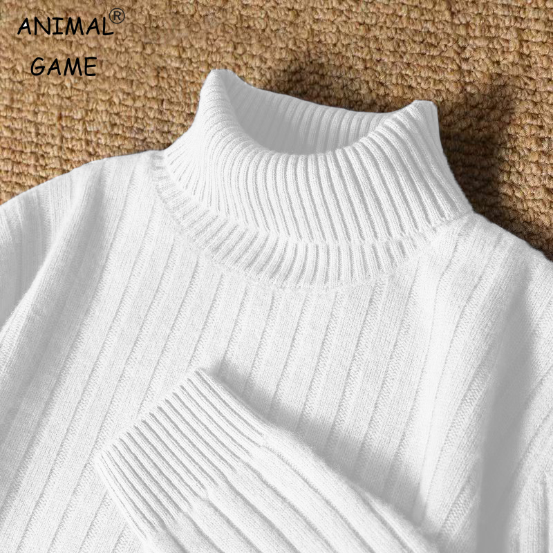 Turtleneck Sweater Men - Męski sweter z długim golfem w