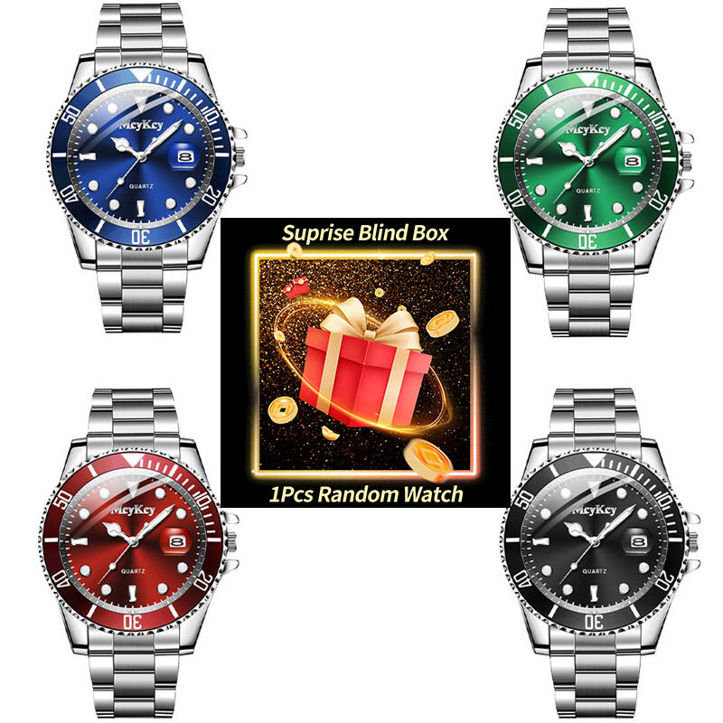 Fashion Mens Watches - 1 szt. Zegarek niespodzianka w pudełku