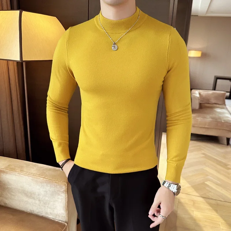 Turtleneck Sweater Men - 12 kolorów Sweter męski z półgolfem
