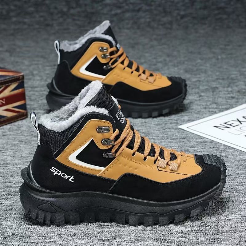Mens Fashion Workwear - Męskie sneakersy rozmiar 48, modne skórzane