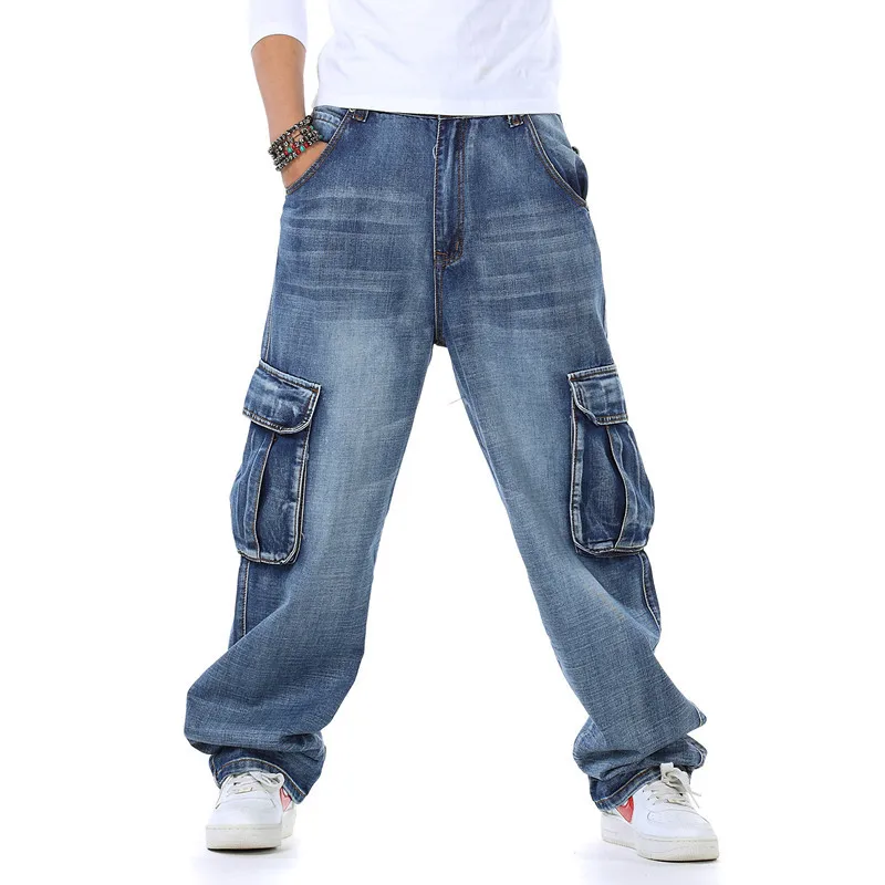 Men'S Fashion Nova Jeans - Męskie workowate dżinsy Wiosna i jesień