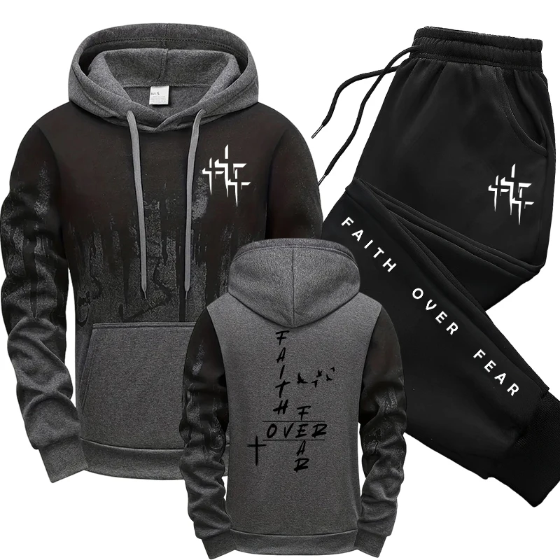 Men'S Fashion Hoodies - Jesienno-zimowy, codzienny, sportowy strój do biegania