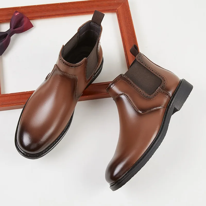 Men Fashion Vintage - Męskie skórzane oksfordy vintage, luksusowe, ręcznie