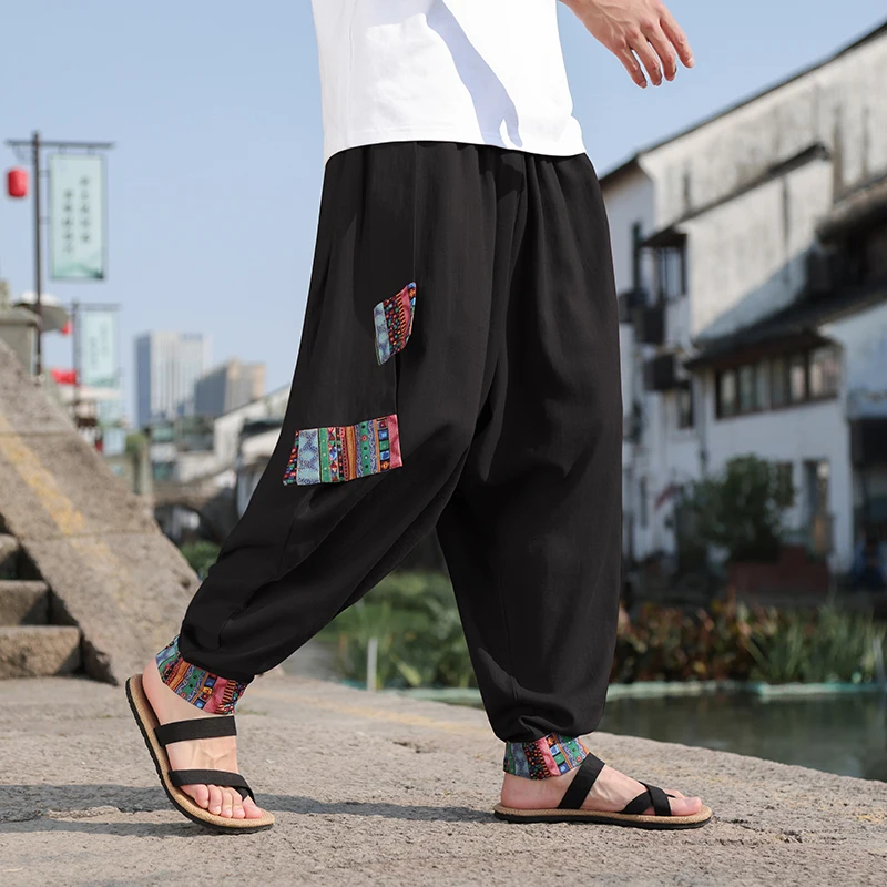 Chino Pants Men - Męskie spodnie w stylu chińskim retro