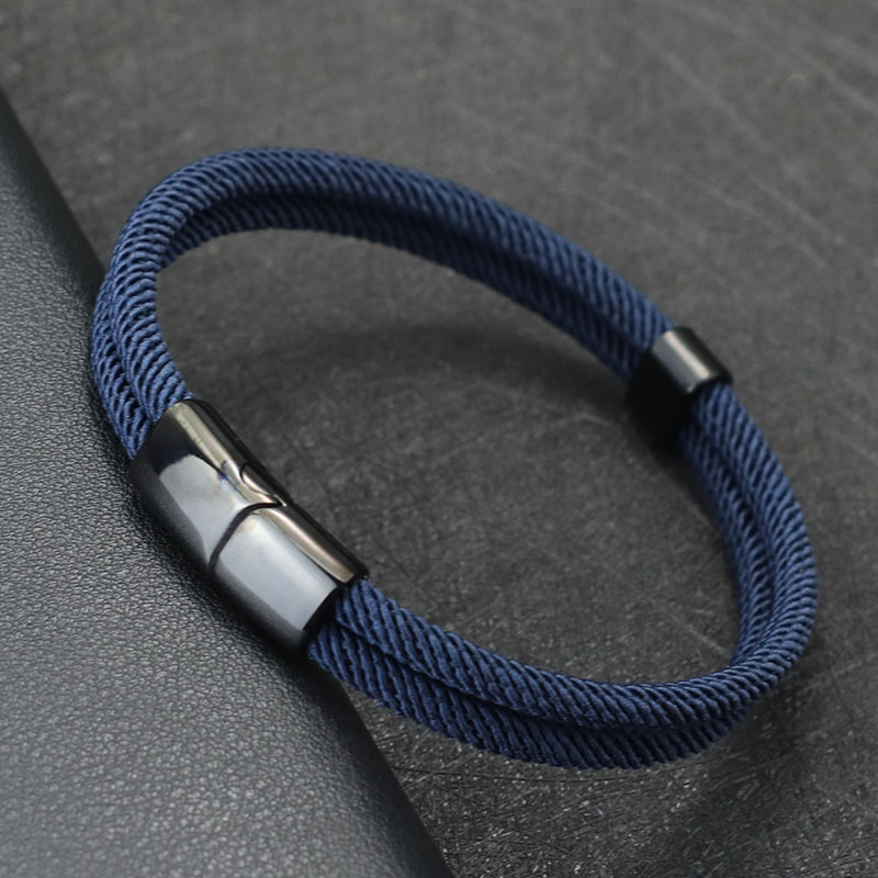 Milan Men'S Fashion - Noter Nowa bransoletka męska Bilayer 4mm