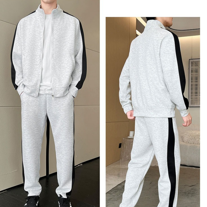 Men'S Fashion Zipper Jacket - Jesienny męski dres, casualowe spodnie typu