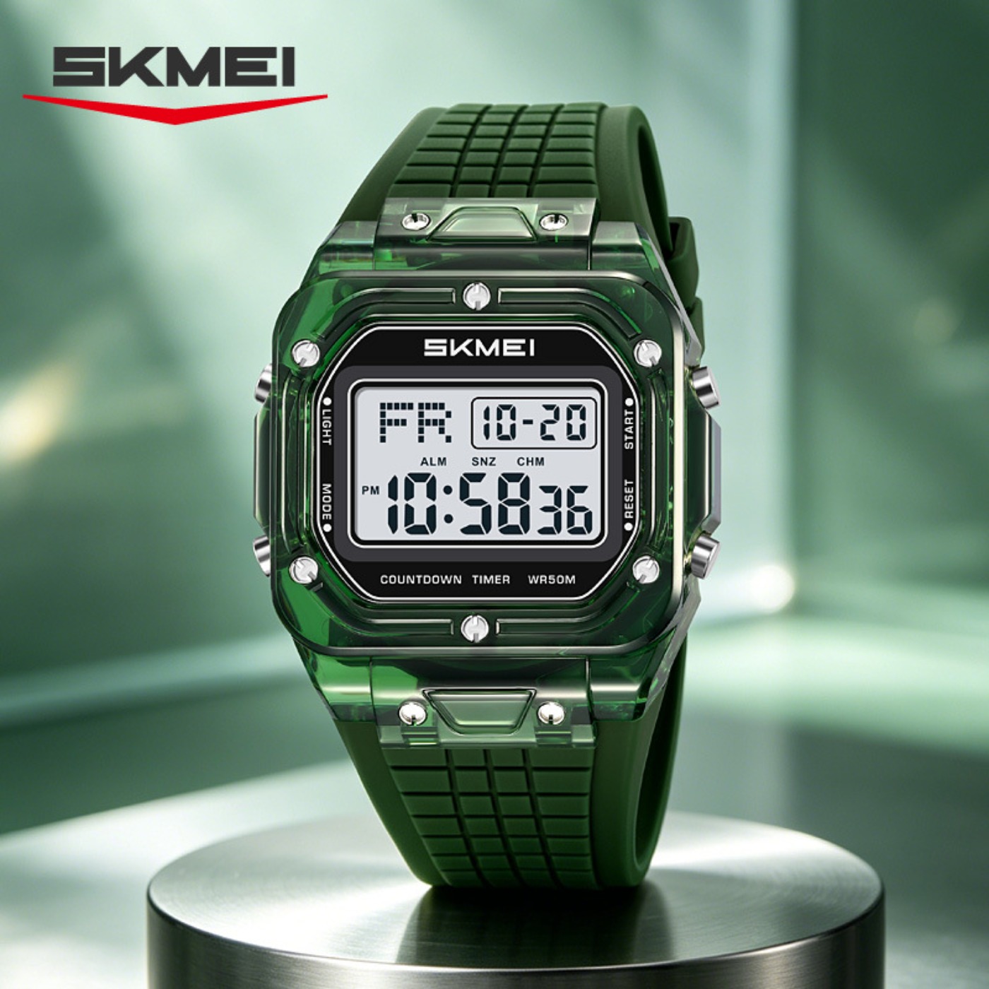 Fashion Mens Watches - 2683 Casual Przezroczysty Wielofunkcyjny Zegarek na