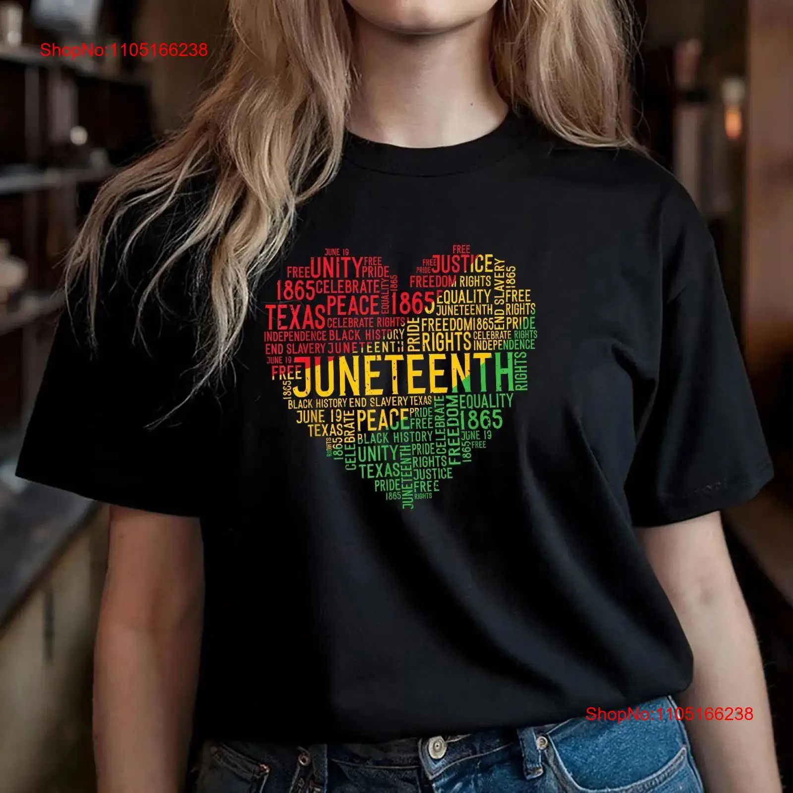 Men'S Fashion History - Koszulka Juneteenth Heart Black History Afro