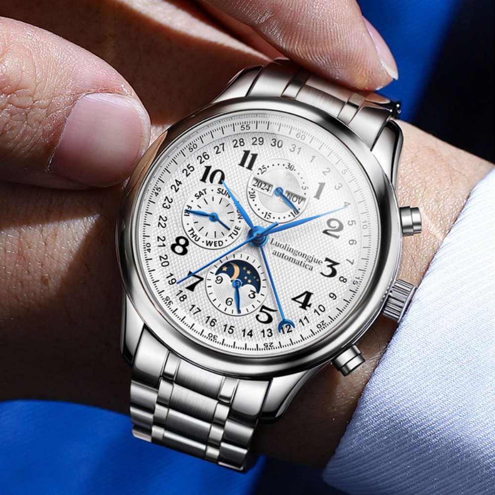Mens Fashion Young - Wysokiej klasy męski zegarek mechaniczny z