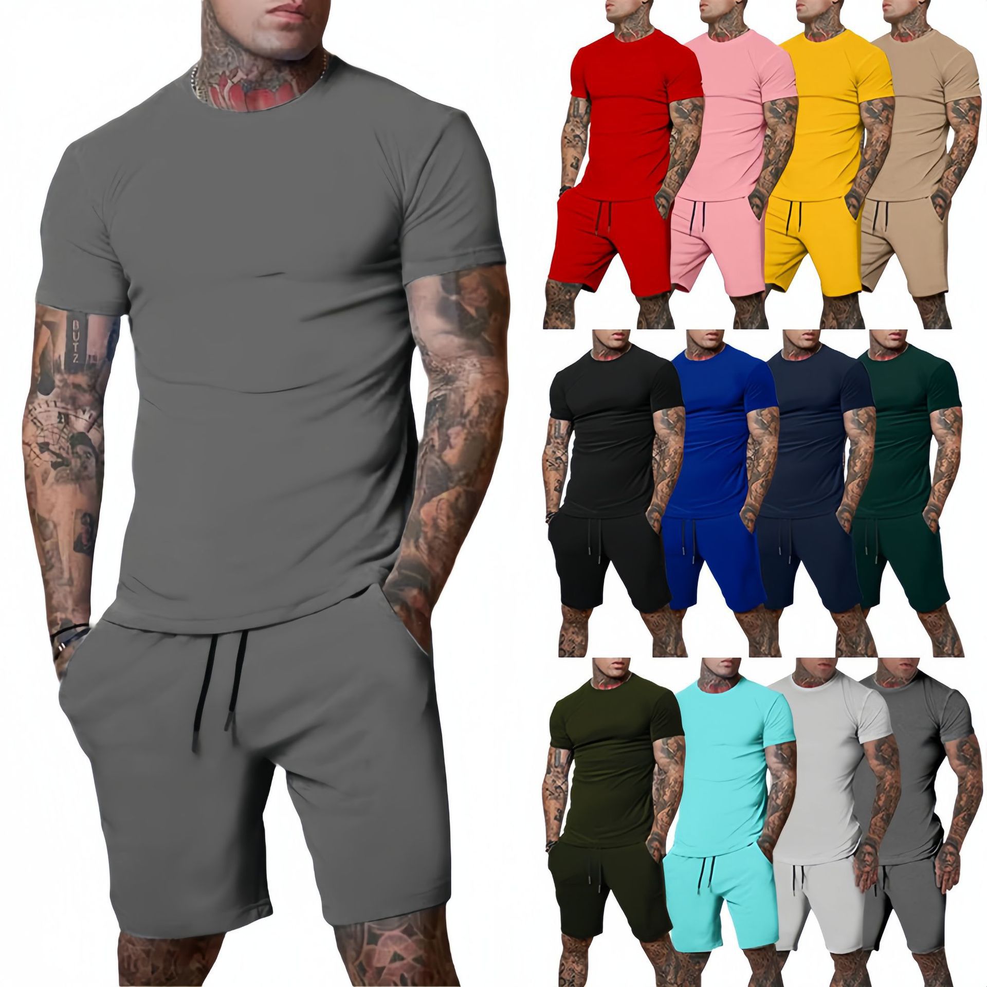 Mens Fashion Workwear - Modny i swobodny letni strój sportowy