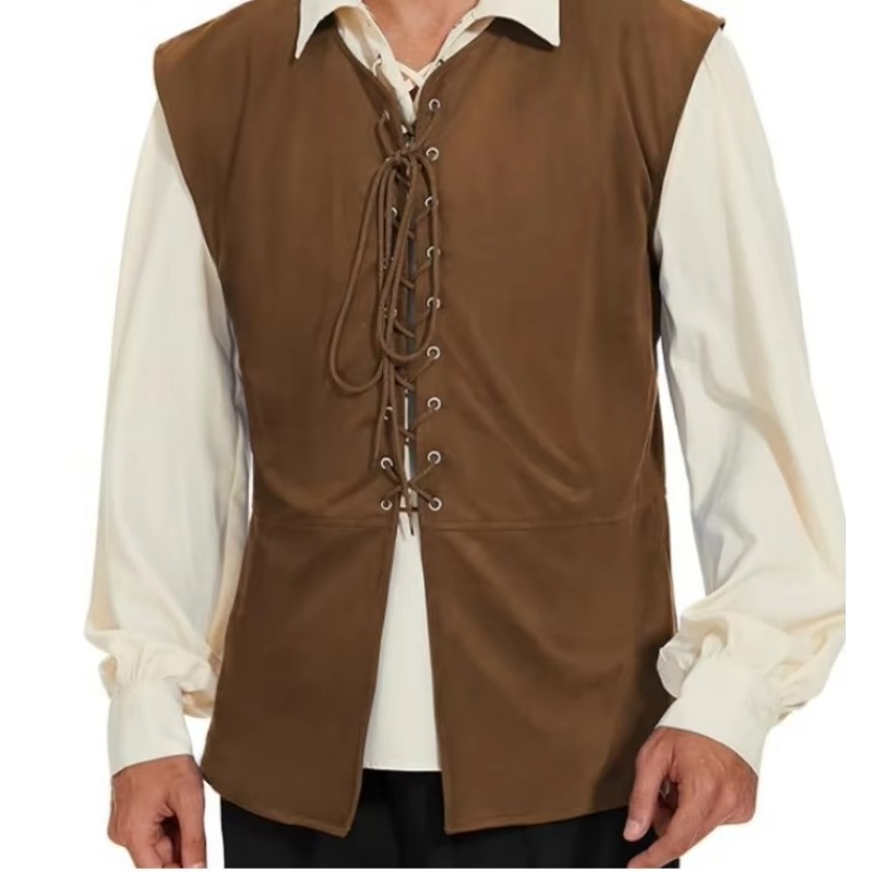 Mens Fashion Vest - Męska kamizelka w stylu średniowiecznym, renesansowym,