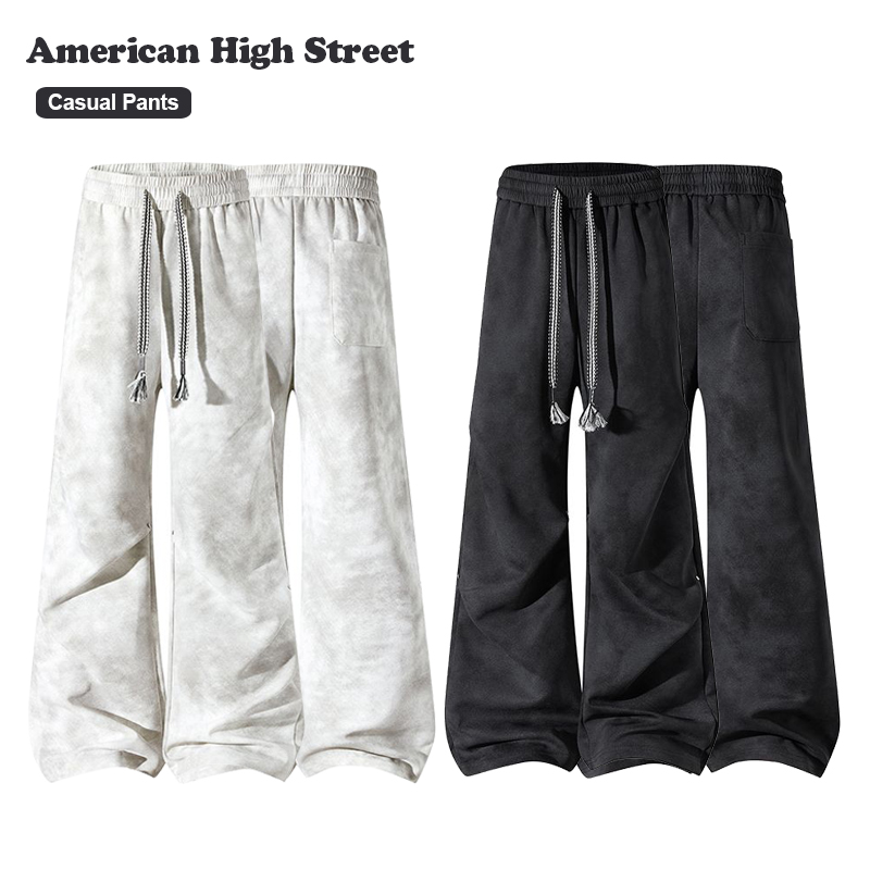 Mens Fashion Young - Amerykańskie spodnie casualowe o prostym kroju,