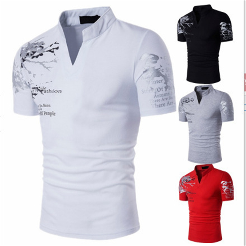 Mens Fashion Dress Shirts - Nowa letnia koszulka polo męska z