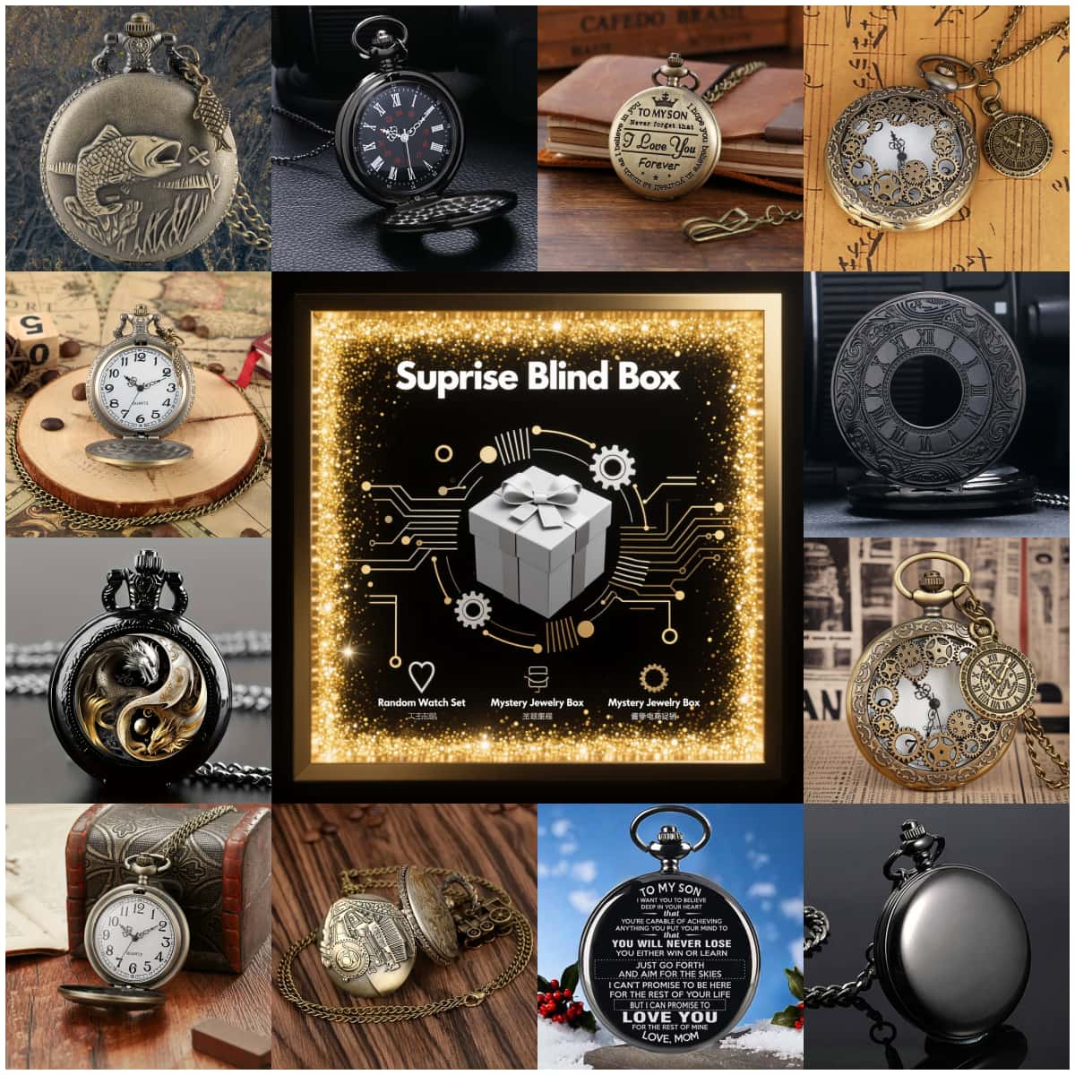 1 szt. Niespodzianka - Tajemni – Fashion Mens Watches recenzja i cena