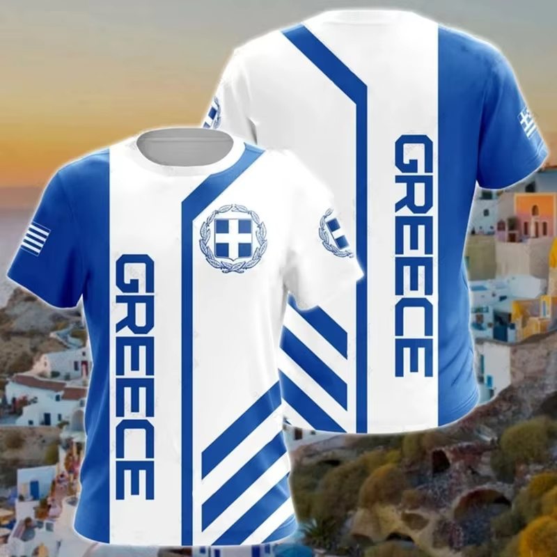 Grecja Flaga Mapa 3d Nadrukowa – Men'S Fashion Greece recenzja i cena