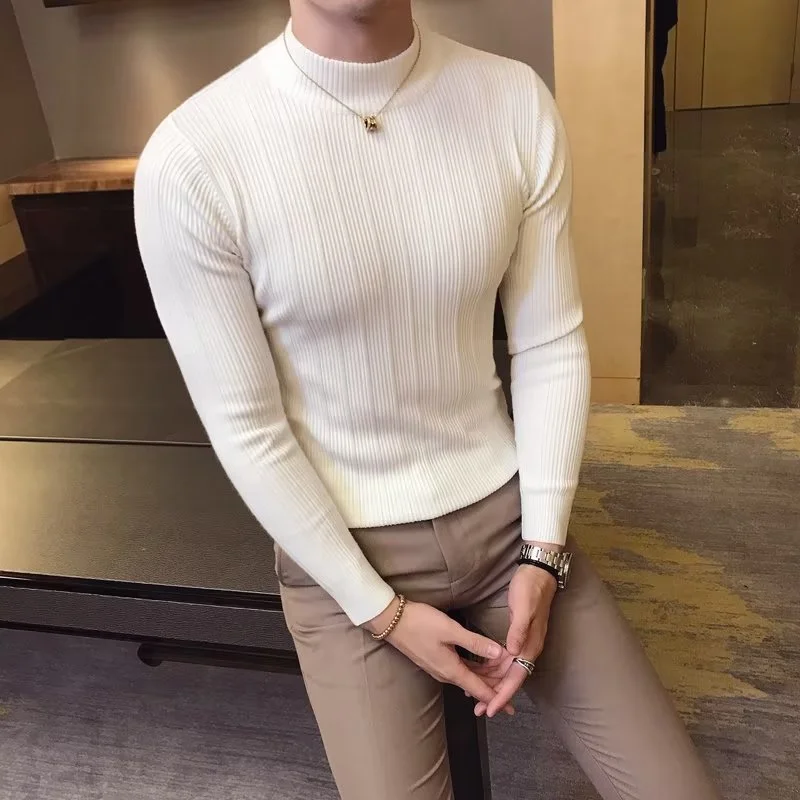 Nowy jesienno-zimowy sweter w  – Turtleneck Sweater Men recenzja i cena