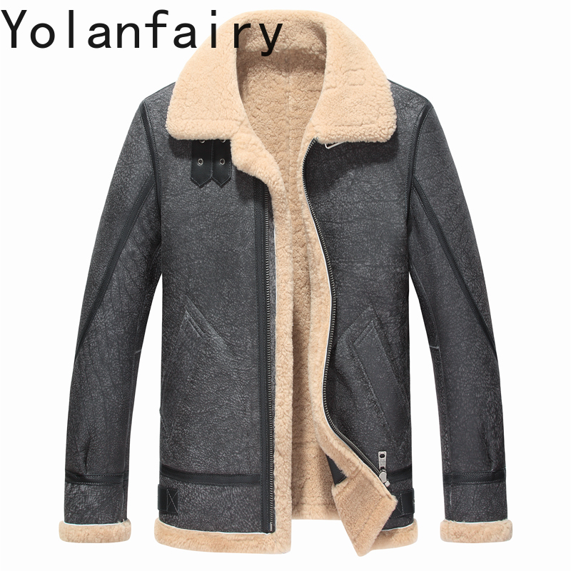 YOLANFAIRY Skórzane Kurtki Męs – Men'S Fashion Zipper Jacket recenzja i cena