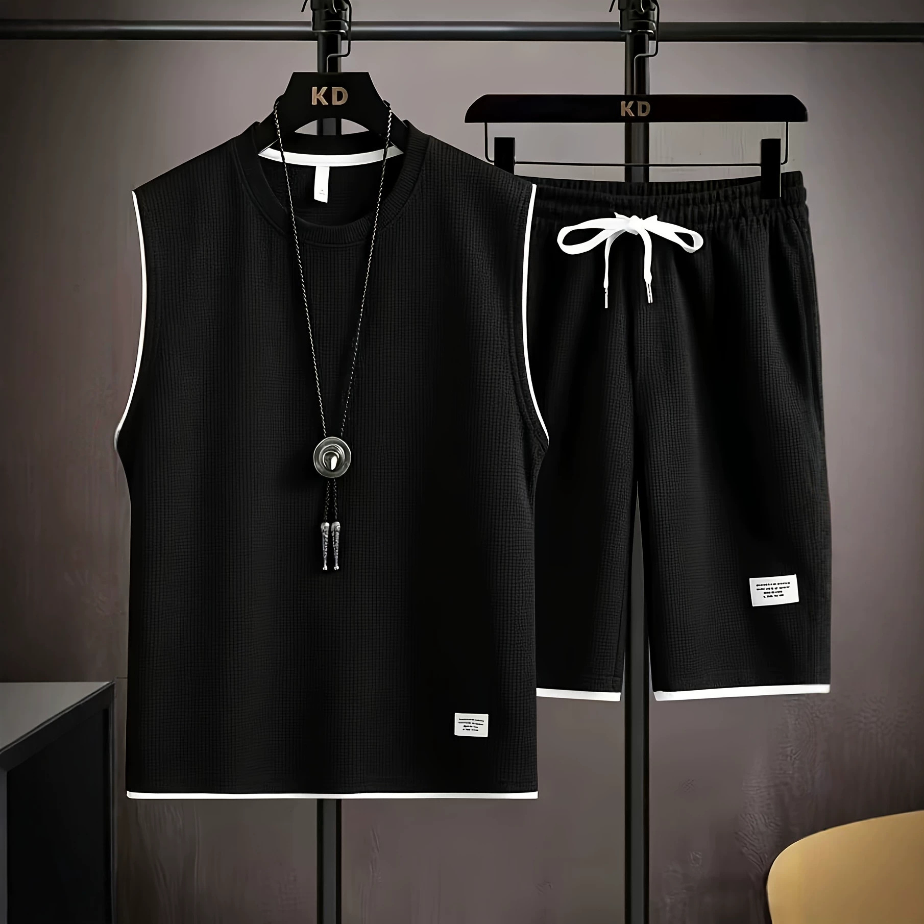 Letnie męskie komplety kamizel – Mens Fashion Vest recenzja i cena