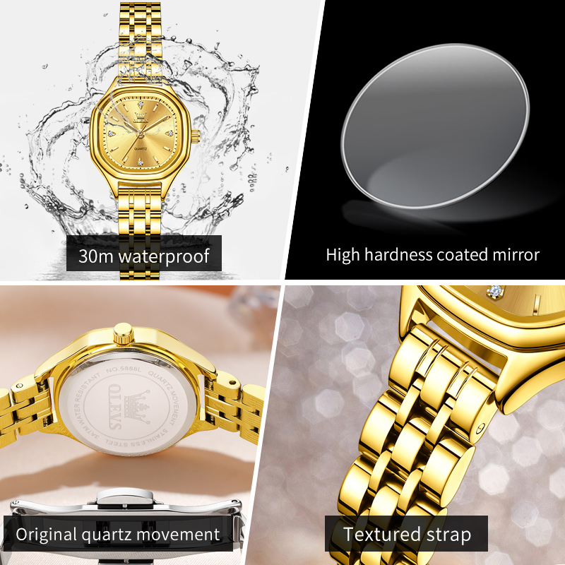 OLEVS 5888 Zegarki Damskie Zło – Fashion Mens Watches recenzja i cena