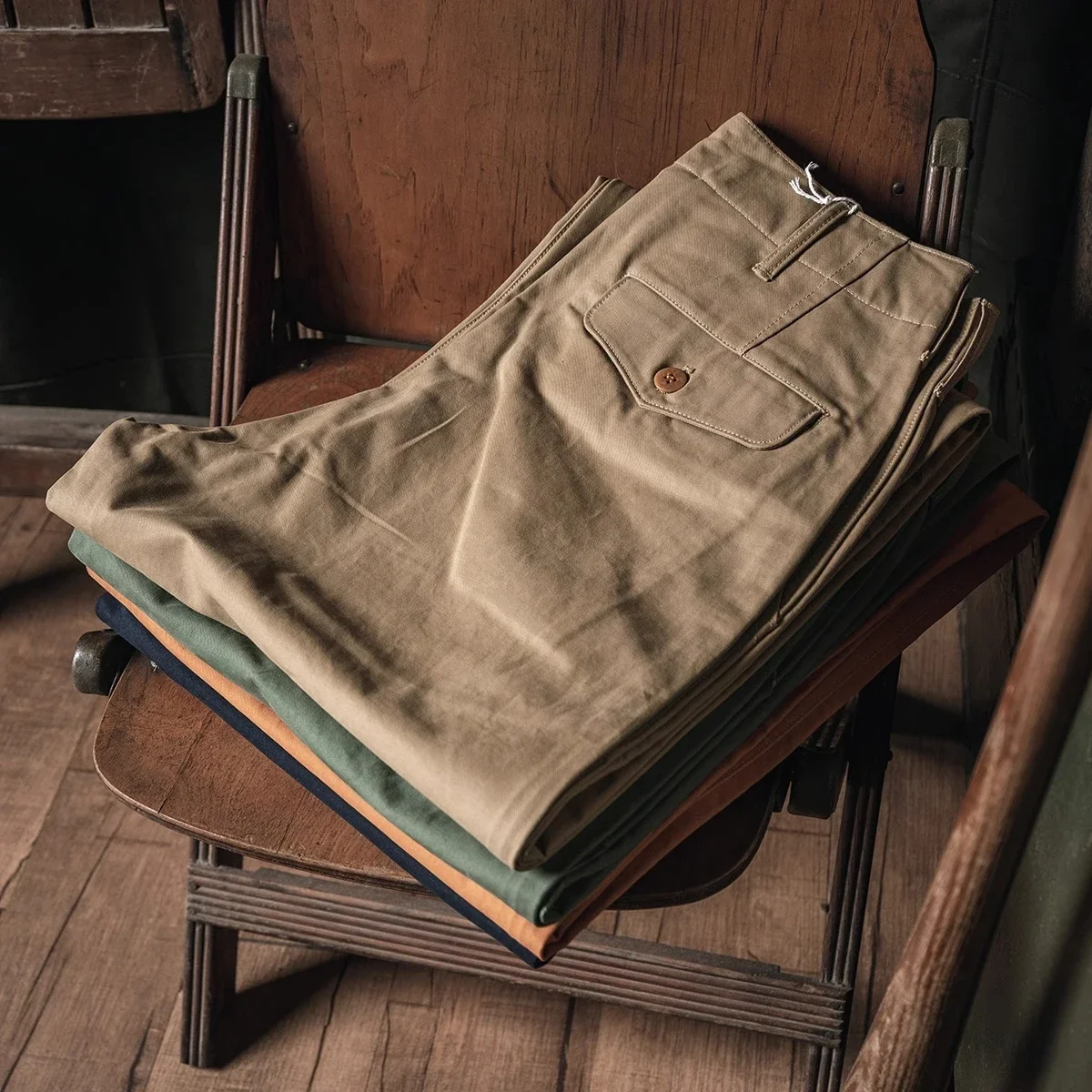 Spodnie Chino Oficerskie Brons – Chino Pants Men recenzja i cena