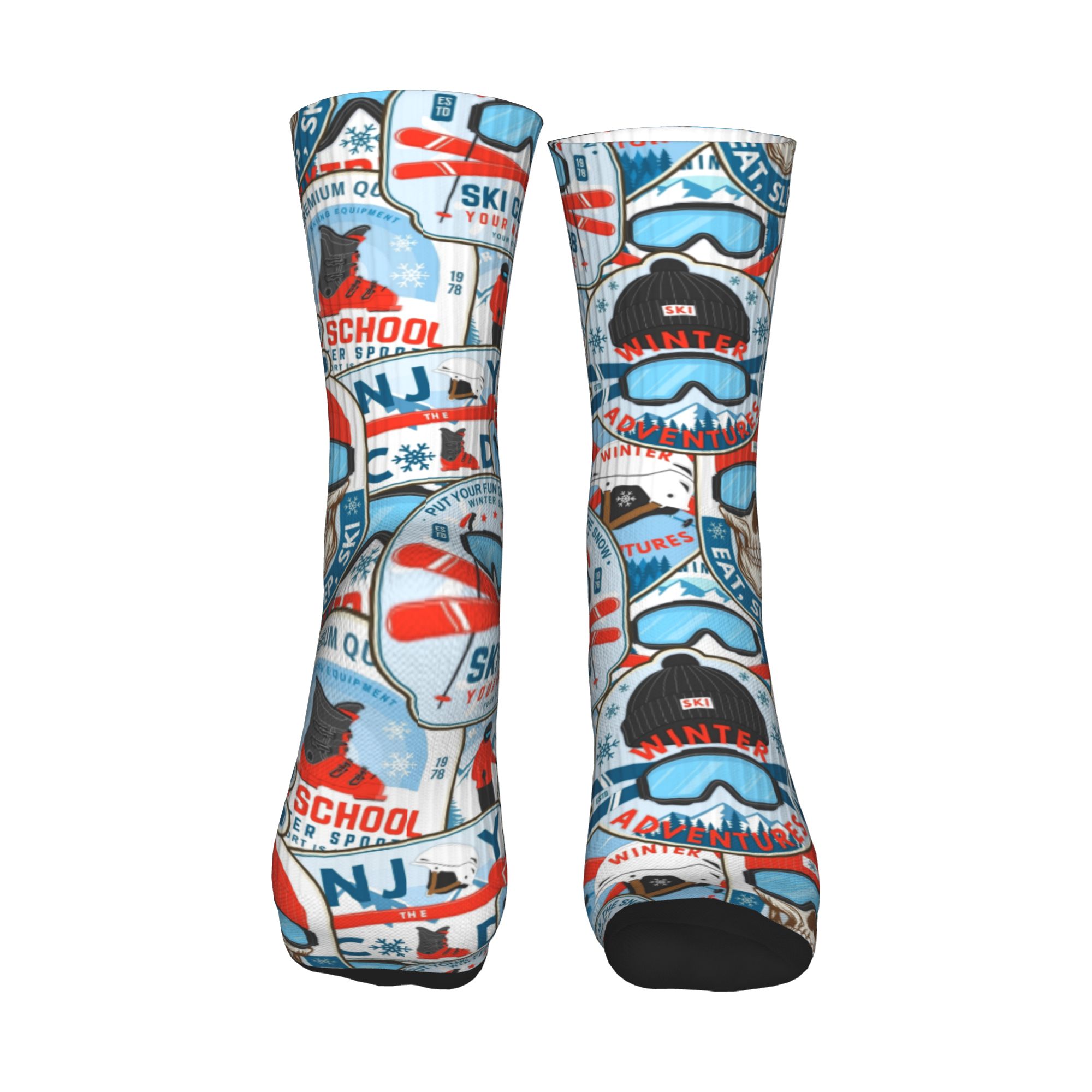 Skarpetki Vintage Red Blue Ski – Men Fashion Vintage recenzja i cena