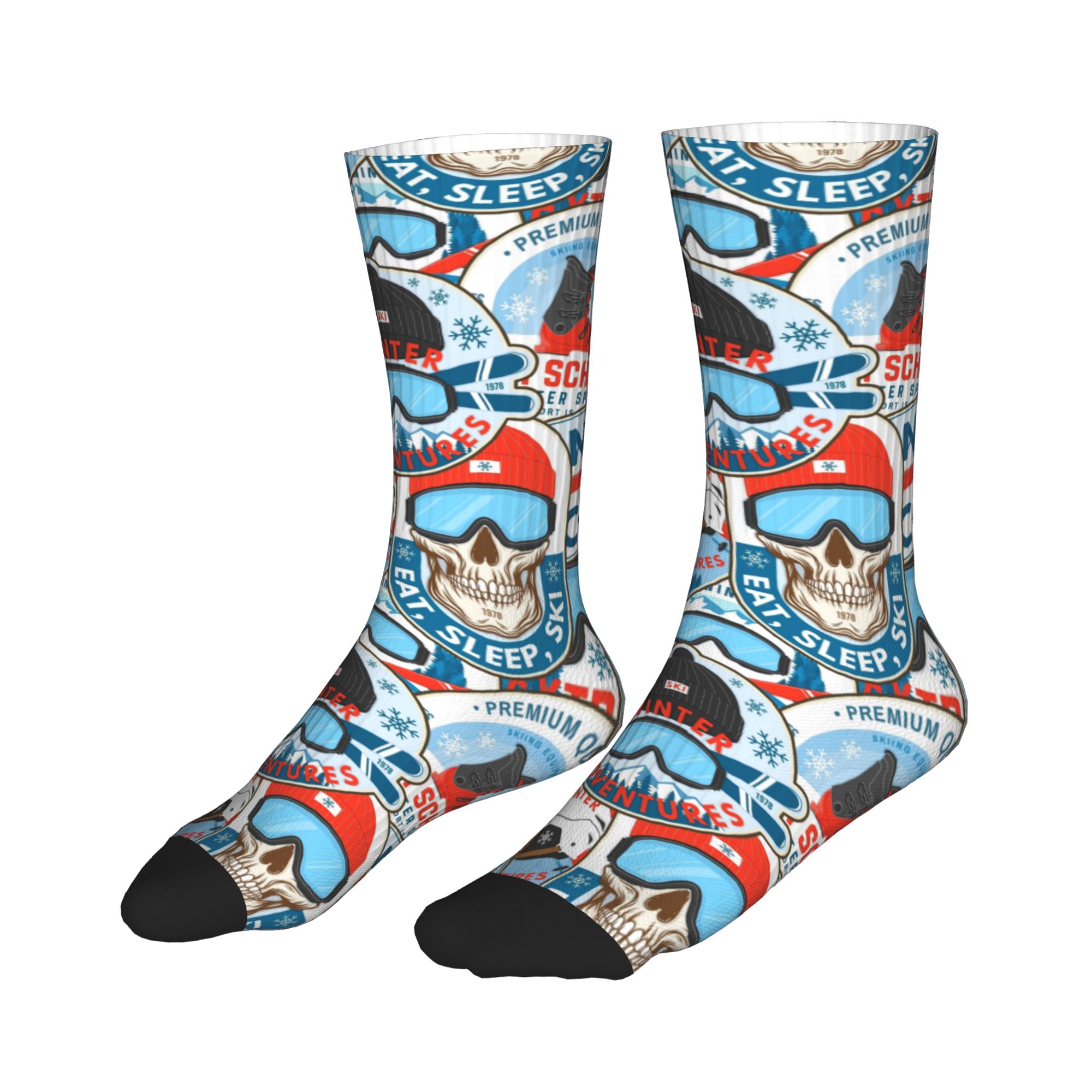 Skarpetki Vintage Red Blue Ski – Men Fashion Vintage recenzja i cena