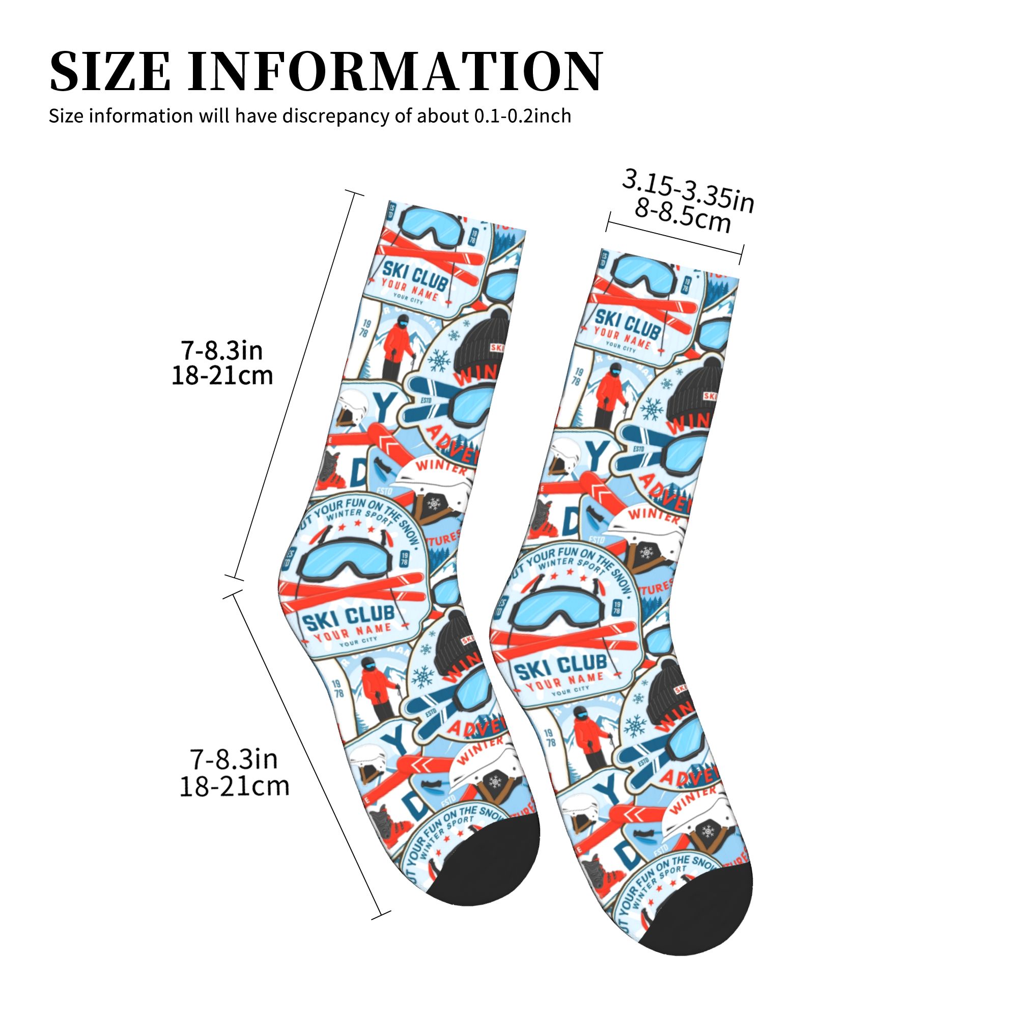 Skarpetki Vintage Red Blue Ski – Men Fashion Vintage recenzja i cena