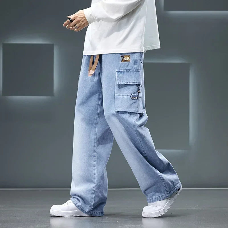 Jesienne Nowe Szerokie Spodnie – Men'S Fashion Nova Jeans recenzja i cena