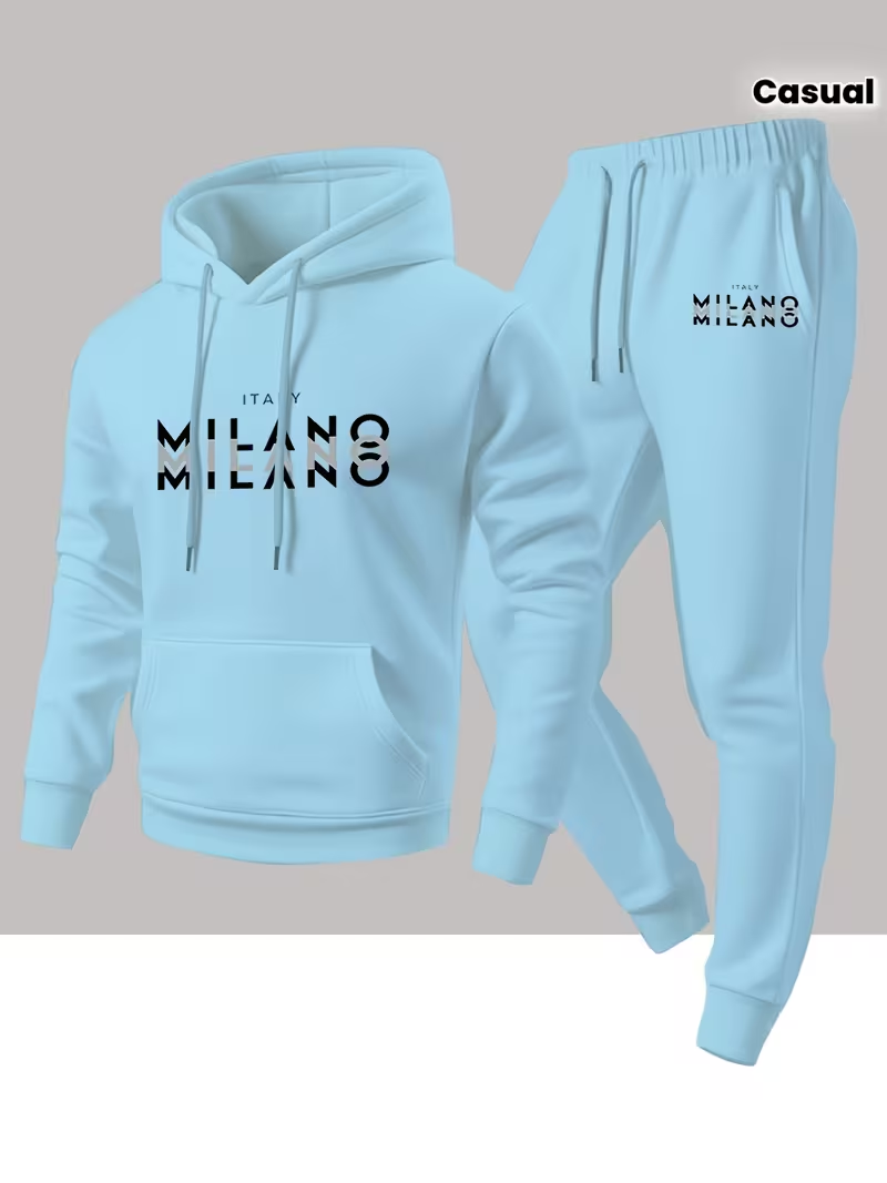 Męski modny zestaw z nadrukiem – Men'S Fashion Hoodies recenzja i cena