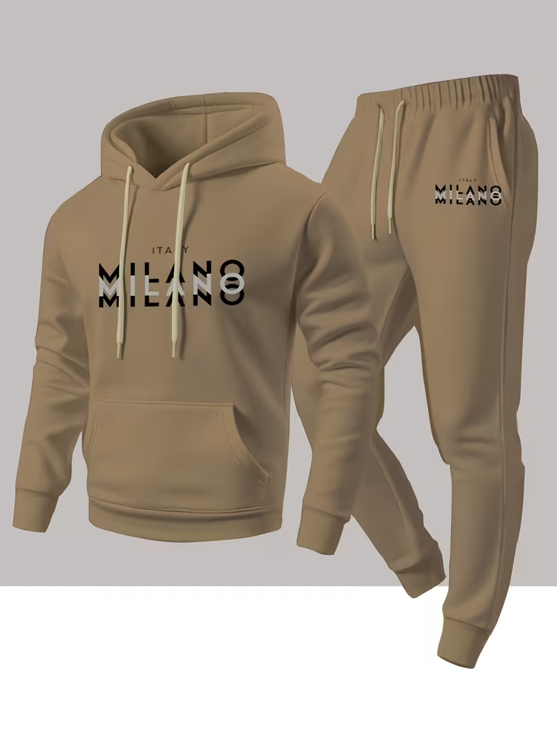 Męski modny zestaw z nadrukiem – Men'S Fashion Hoodies recenzja i cena