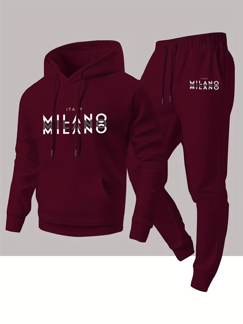 Męski modny zestaw z nadrukiem – Men'S Fashion Hoodies recenzja i cena