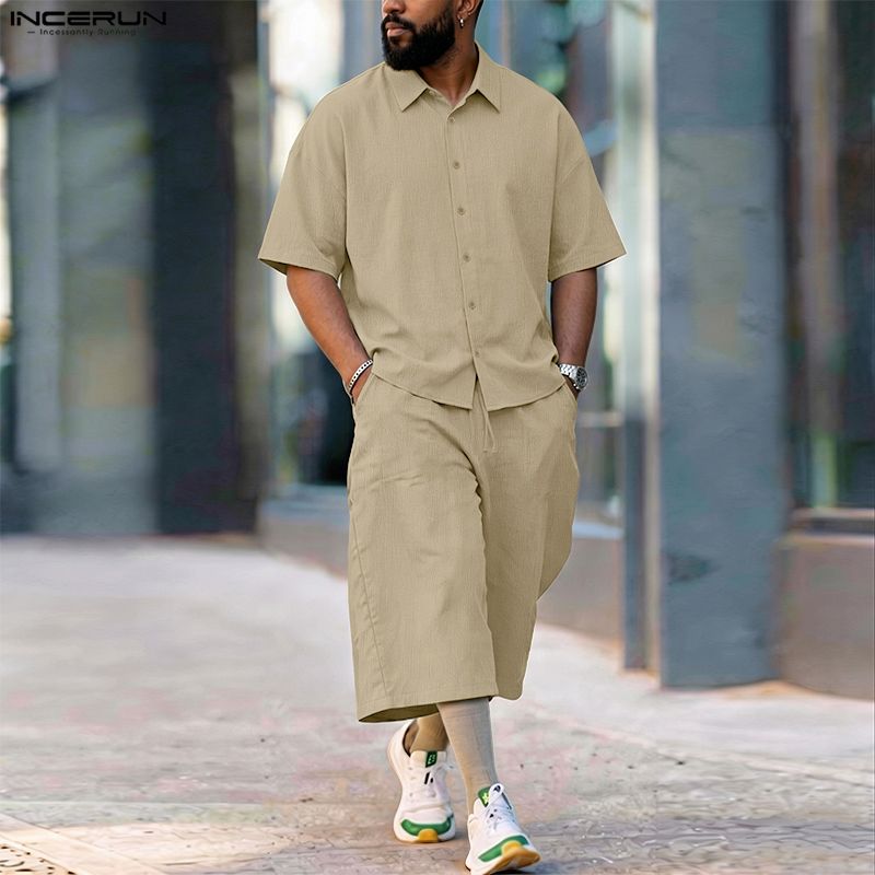 INCERUN Męskie Komplety Jednol – Men'S Fashion For Summer 2026 recenzja i cena