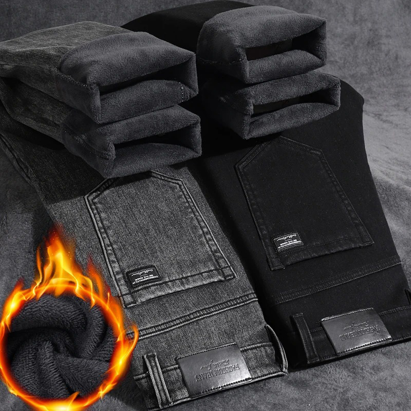 Zimowe ciepłe jeansy męskie, d – Men'S Fashion Nova Jeans recenzja i cena