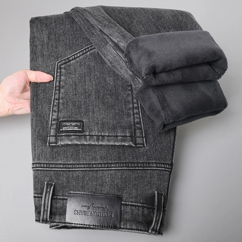 Zimowe ciepłe jeansy męskie, d – Men'S Fashion Nova Jeans recenzja i cena