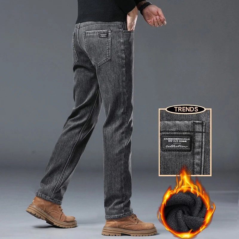 Zimowe ciepłe jeansy męskie, d – Men'S Fashion Nova Jeans recenzja i cena