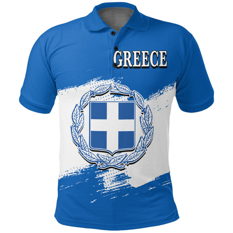 Grecja Flaga Mapa Nadruk 3D Ko – Men'S Fashion Greece recenzja i cena