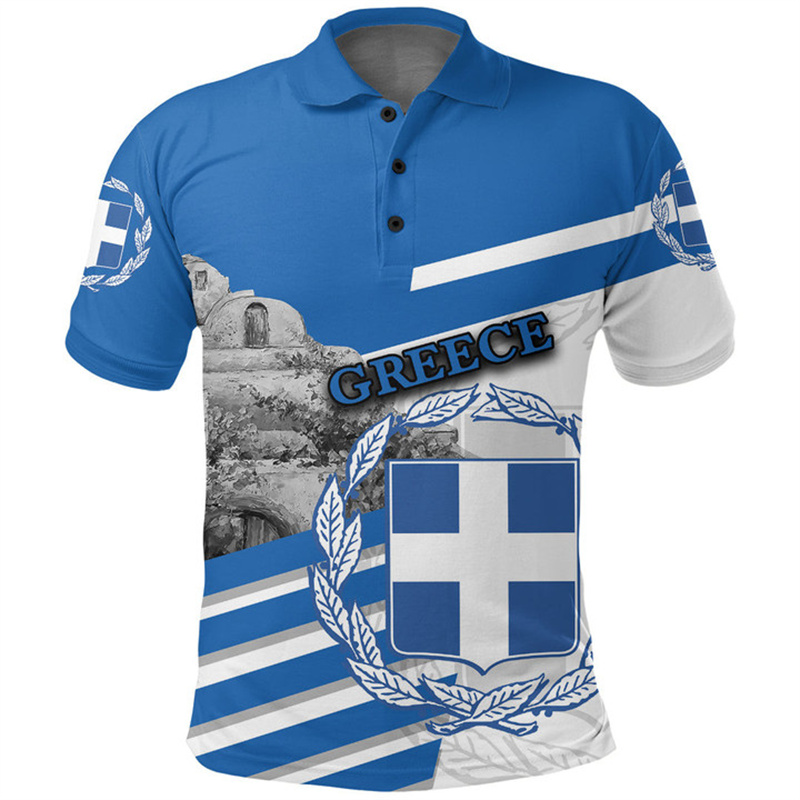 Grecja Flaga Mapa Nadruk 3D Ko – Men'S Fashion Greece recenzja i cena