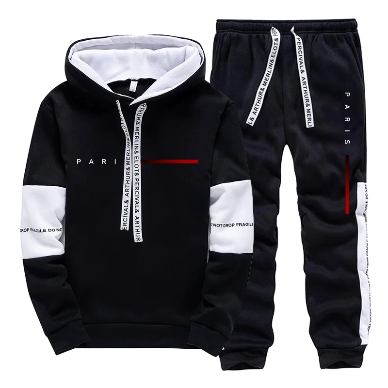 Męski zestaw streetwearowy Par – Men'S Fashion Hoodies recenzja i cena