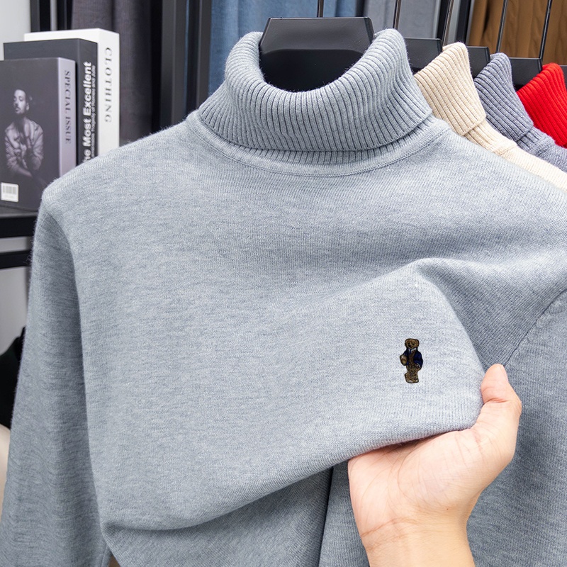 Luksusowa męska dzianina z dłu – Turtleneck Sweater Men recenzja i cena